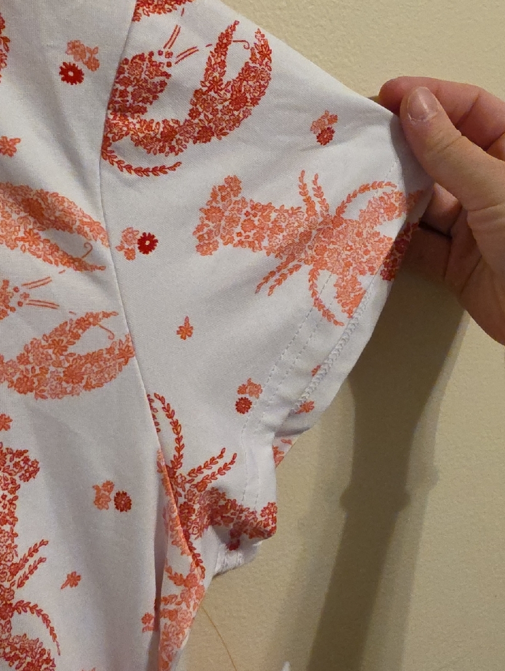 Joyspun Oversized Floral and Crab Print Short Sleeve Sleep Shirt. NWT - Picture 5 of 5